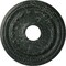 Ekena Millwork Federal Medallion (Canopies up to 8 1/2"), 15 3/8"OD x 3 5/8"ID x 1"P, Painted Turtle Crackle CM15FEPTC - alternate 1